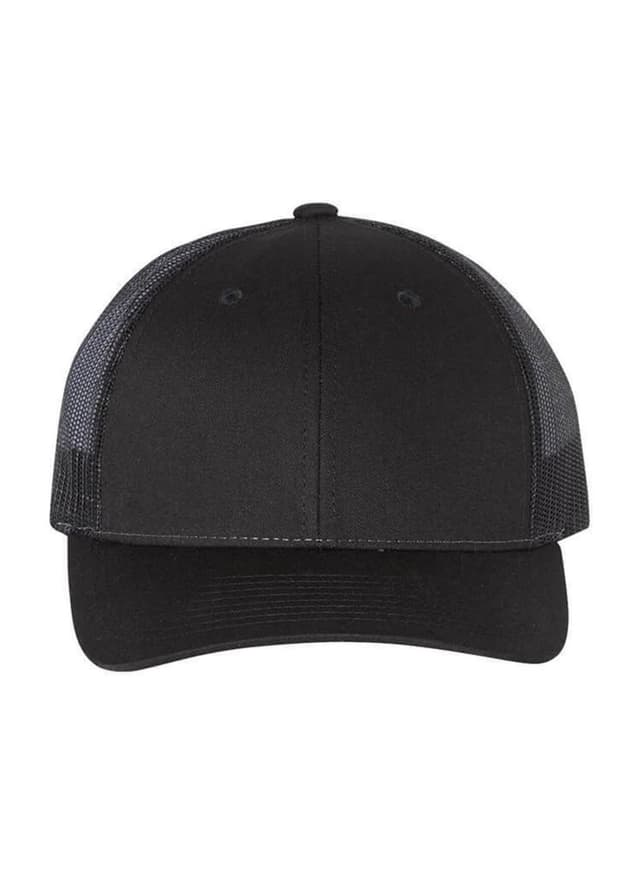 Richardson Low Pro Trucker Hat - Black MD/LG