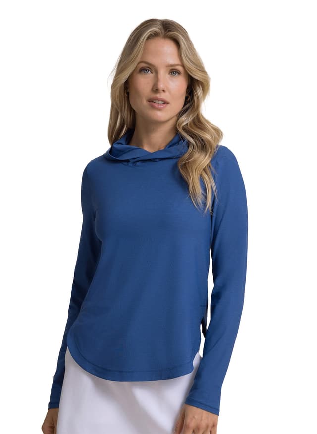 Southern Tide Women's Coastal Breeze Linley Hoodie - Navy LG