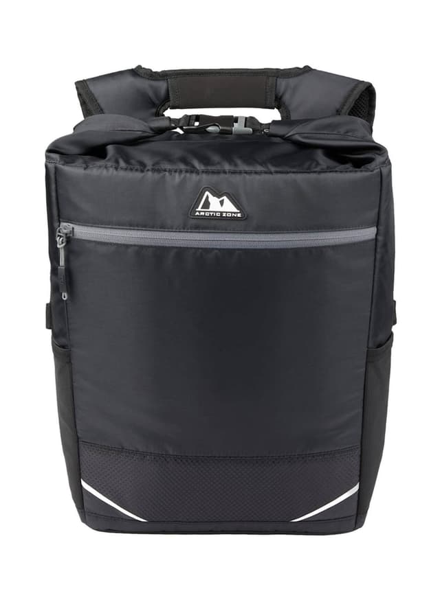 Arctic Zone 20 Can Rolltop Cinch Backpack Cooler - Black MISC