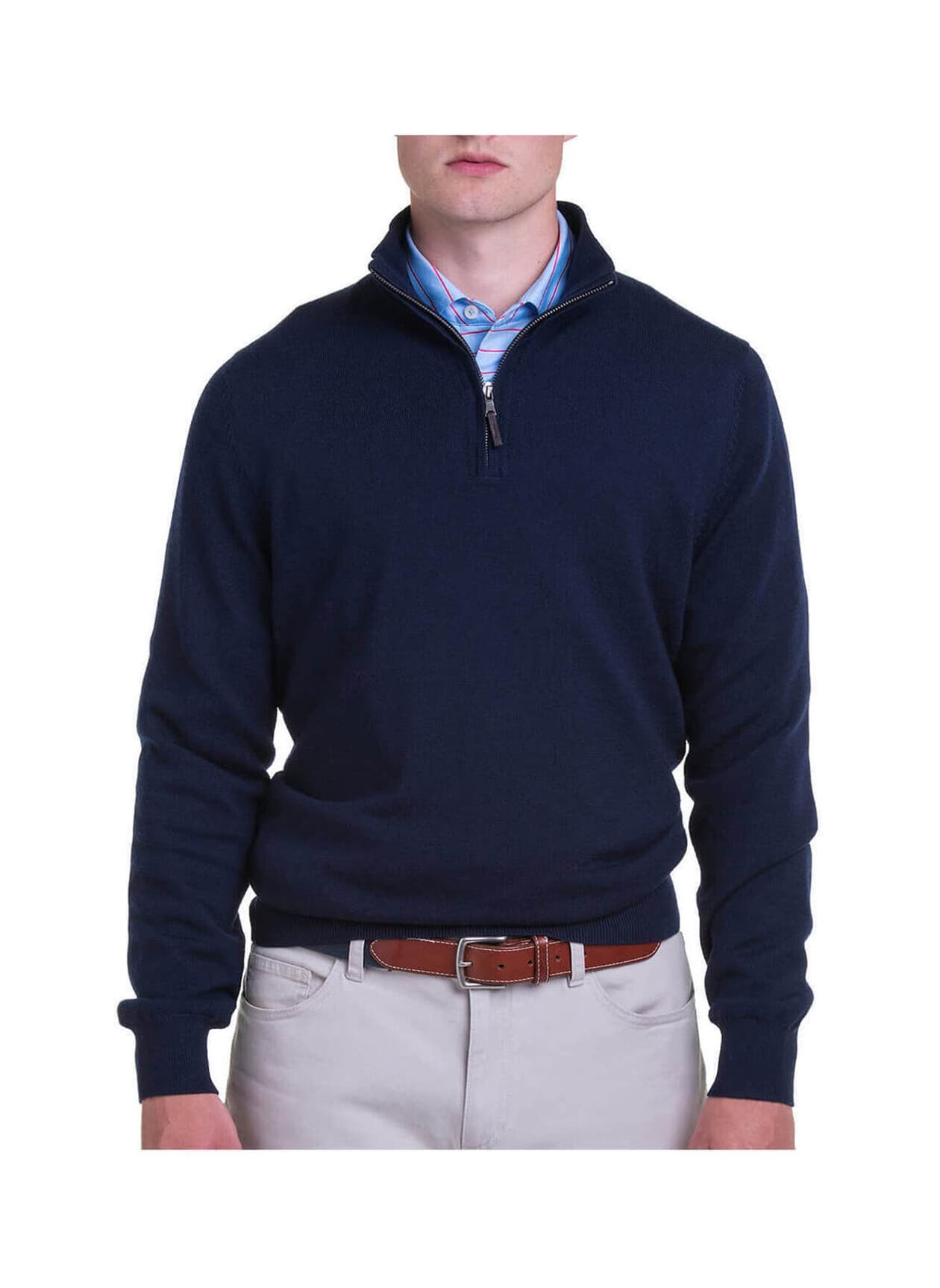 Fairway & Greene Men's Baruffa Quarter-Zip Windsweater