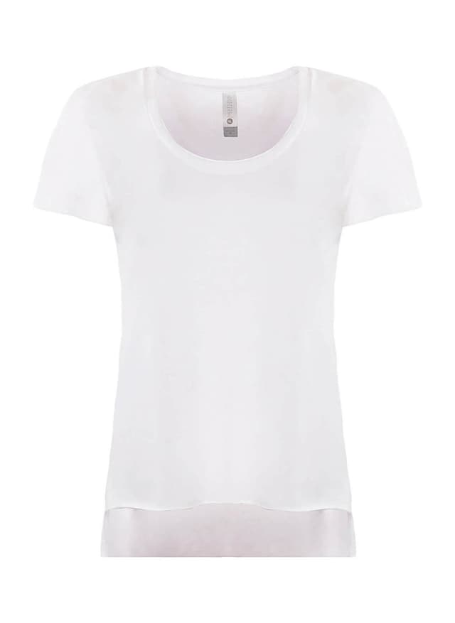 Next Level Women's Festival Scoop T-Shirt - White LG