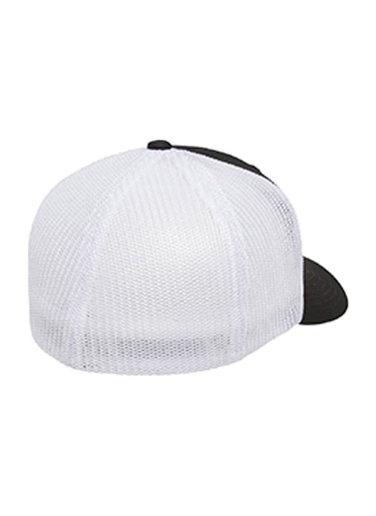Flexfit 6-Panel Trucker Hat - Black / White (BLW) MISC