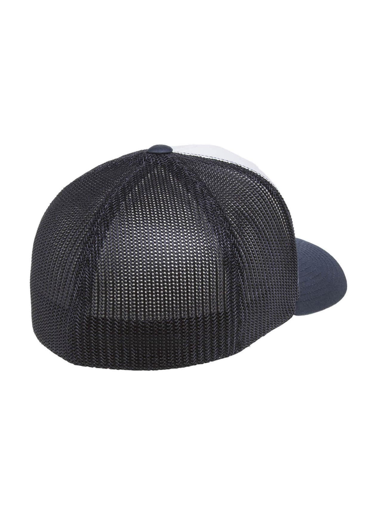 Yupoong Flexfit Trucker Mesh with White Front Panels Hat - Navy MISC