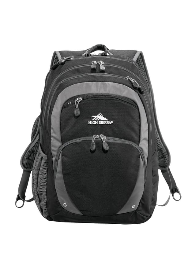 High Sierra Overtime Fly-By 17  Computer Backpack - Black MISC