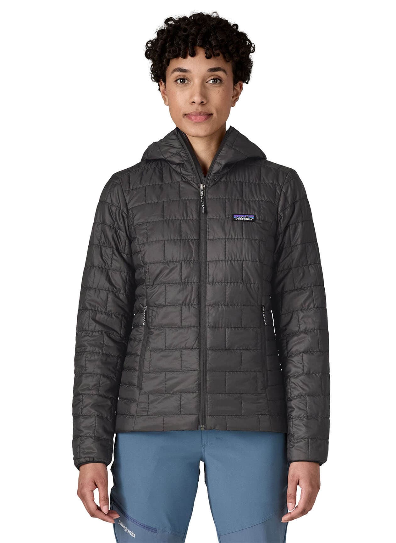 Patagonia Women's Nano Puff Hoody - Black LG