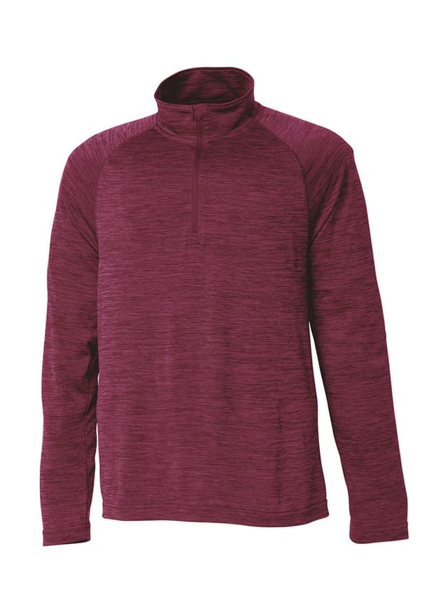 Charles River Men's Space Dyed Quarter-Zip - Maroon (MRN) 3XL