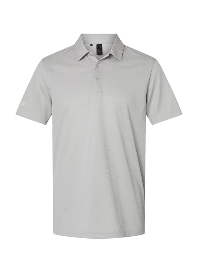 Adidas Men's Space Dyed Polo - Light Grey 3XL