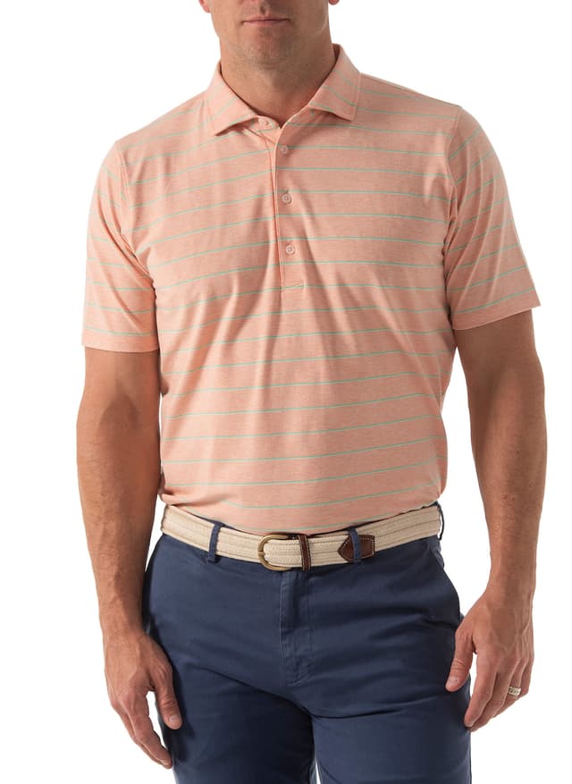 B. Draddy Men's Colvin Polo - Pink LG