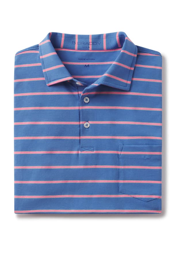 B. Draddy Men's Mory Polo - Blue LG