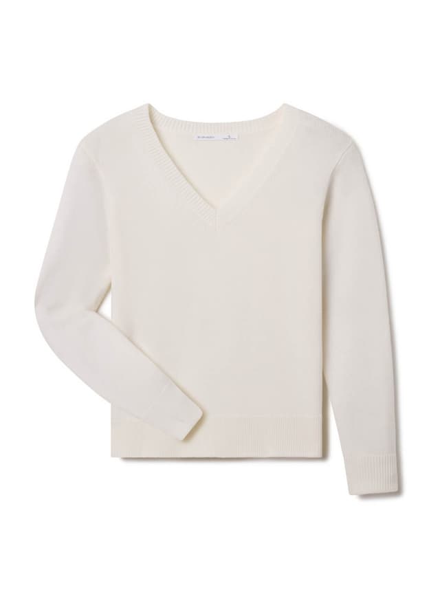 B. Draddy Women's The Kelly Sweater - White LG