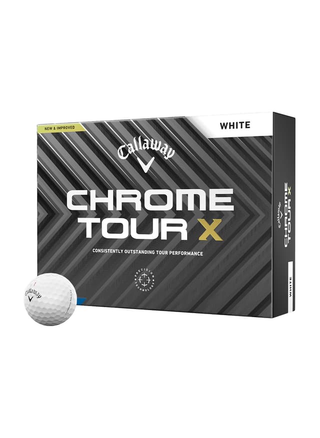 Callaway Golf Chrome Tour X 24 Golf Balls - White MISC