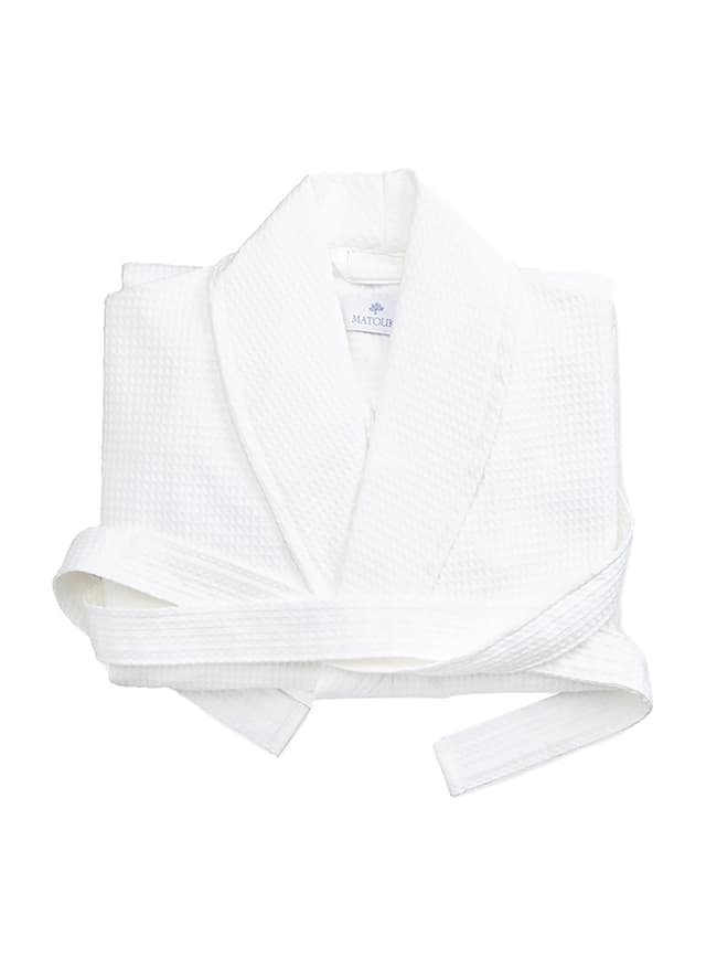 Matouk Waffle Robe - White MD/LG