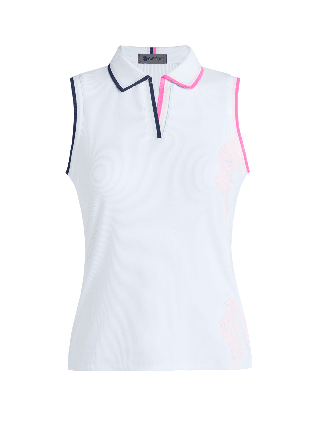G/FORE Women's Johnny Collar Ribbed Tech Sleeveless Polo