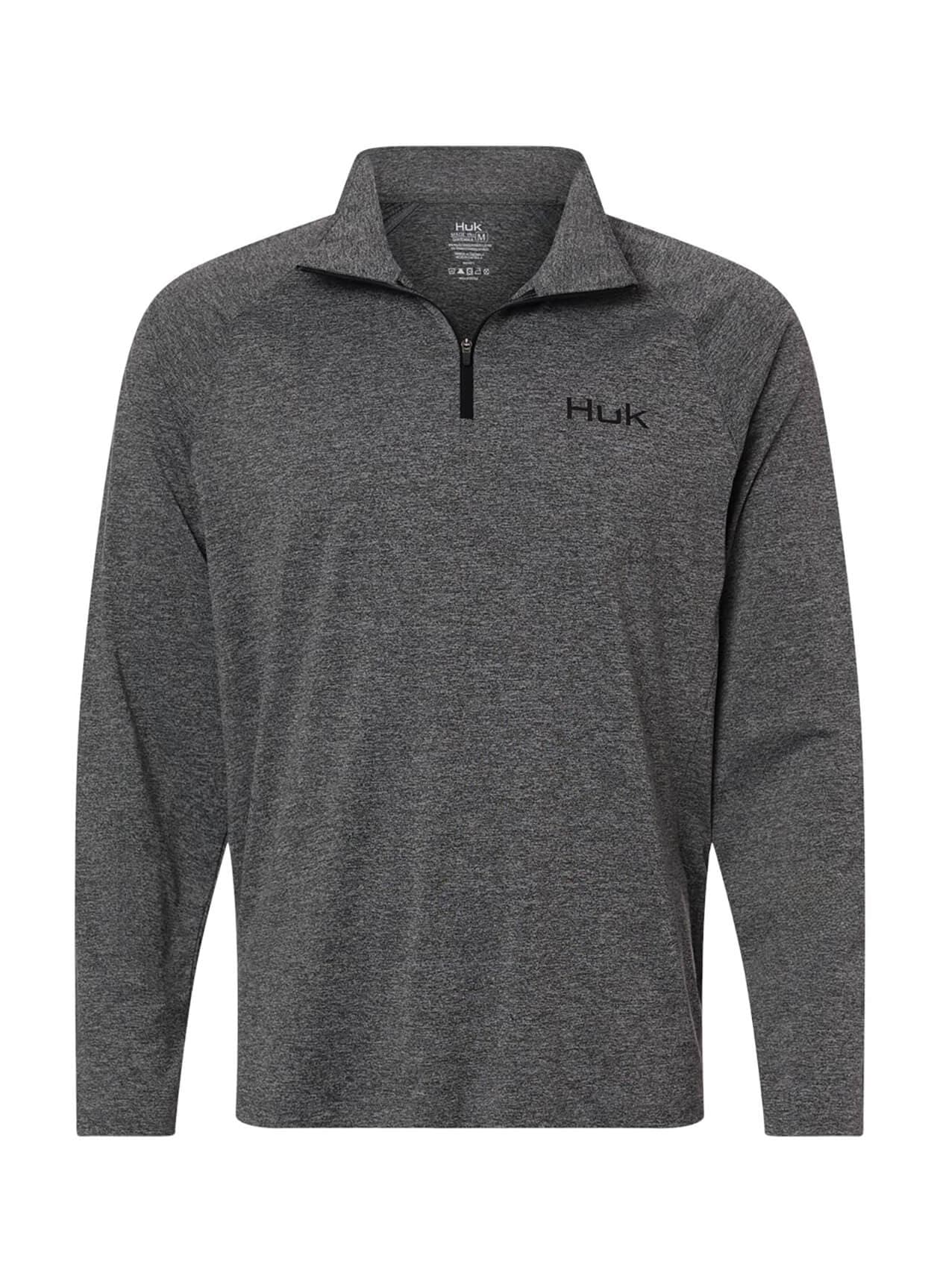 HUK Men's Airweight Heather Quarter-Zip