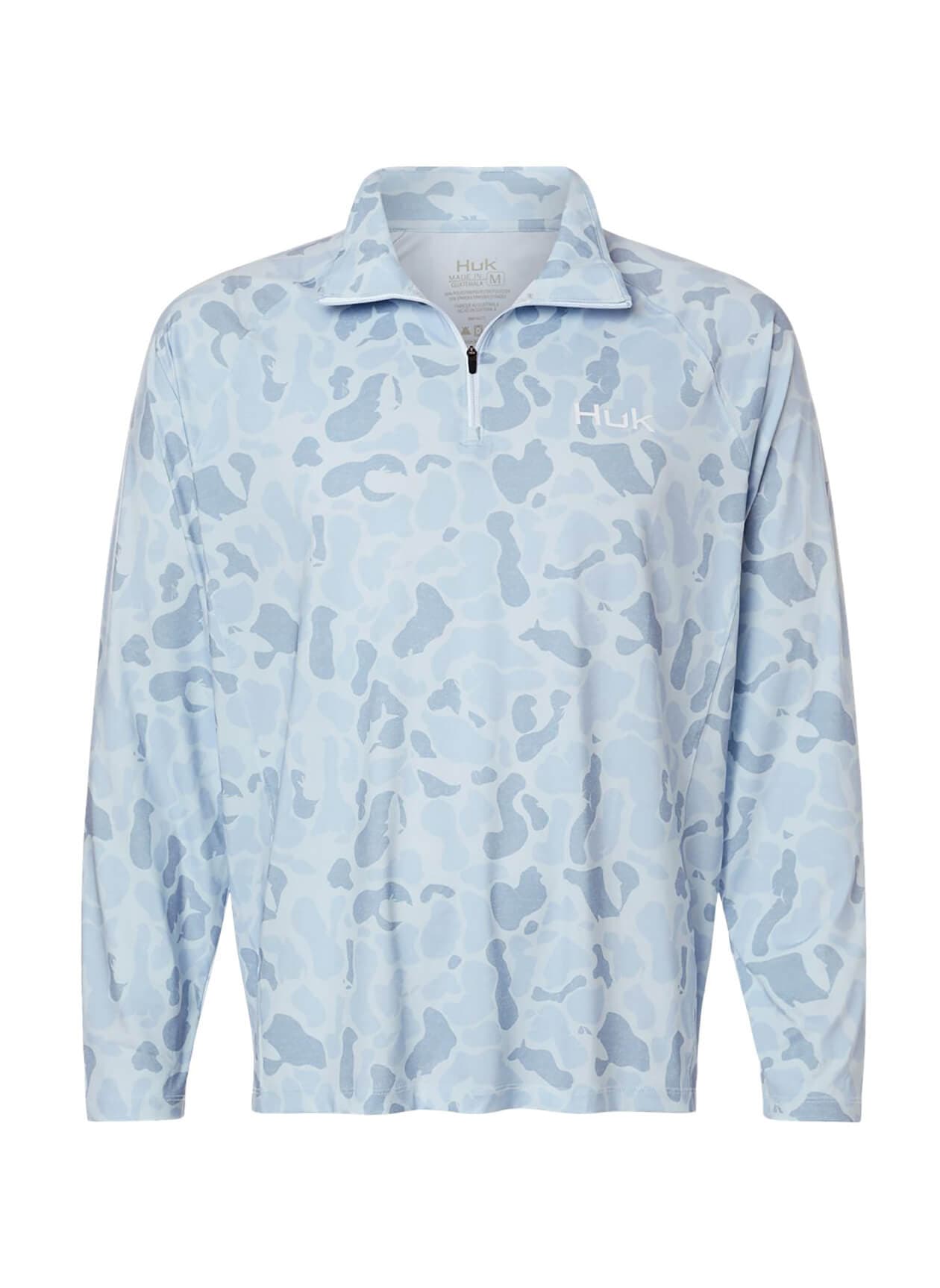 HUK Men's Airweight KC Printed Quarter-Zip