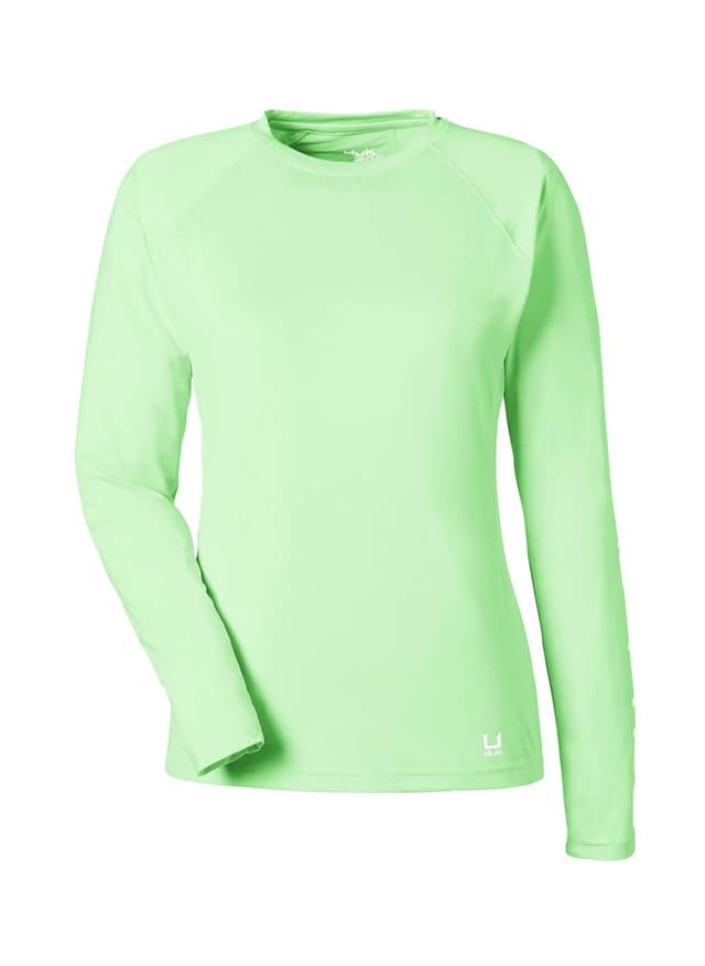 HUK Women's LoPro Pursuit T-Shirt - Green LG