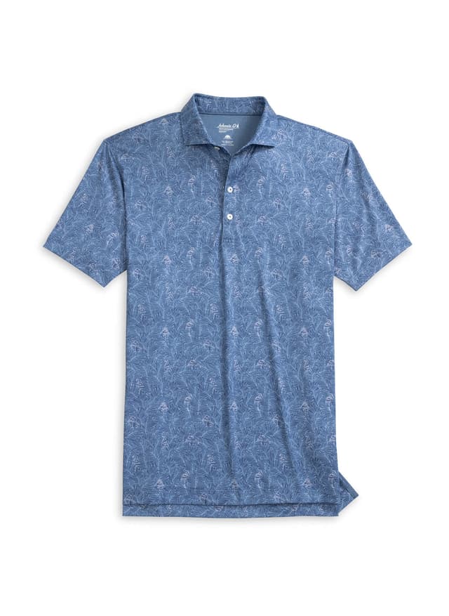 Johnnie-O Men's Osmond Polo - Cyan LG