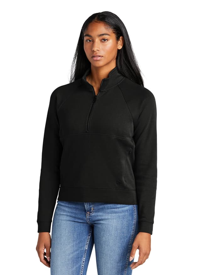 New Era Women's STS Half-Zip - Black 3XL