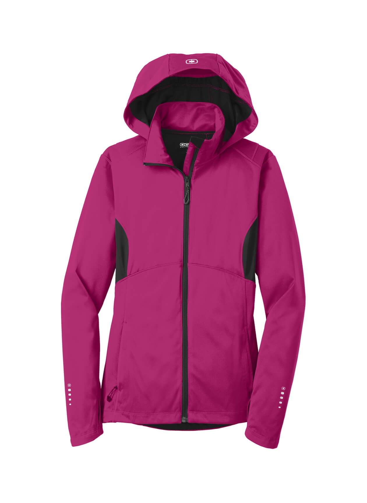 OGIO Women's Pivot Soft Shell Jacket - Flush Pink / Blacktop 3XL