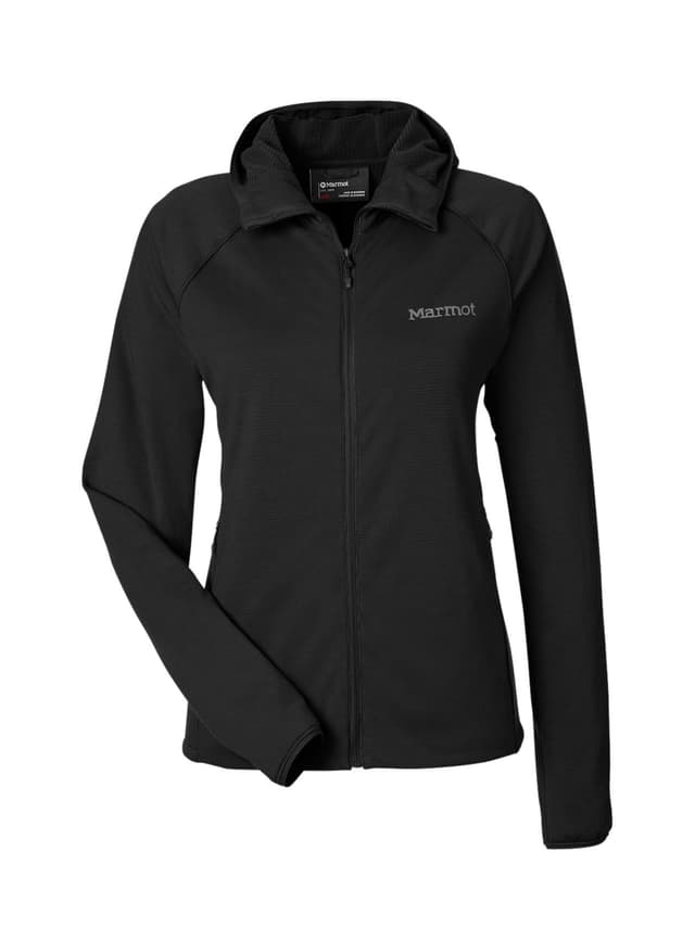 Marmot Women's Leconte Full Zip Hooded Jacket - Black LG