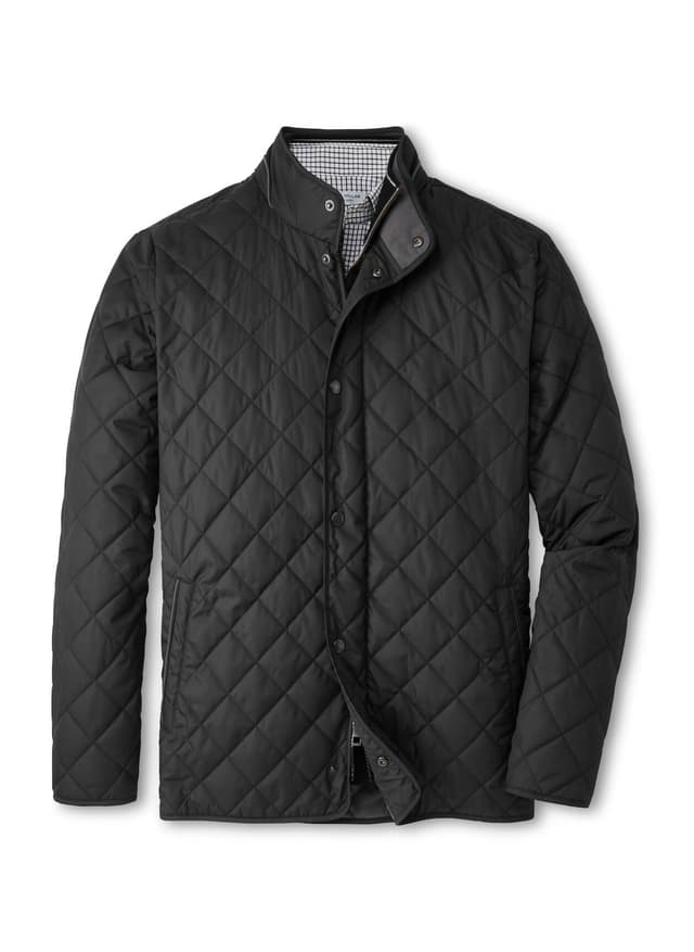 Peter Millar Men's Suffolk Coat - Black 3XL
