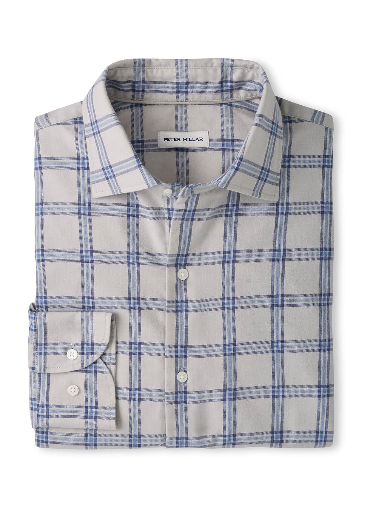 Peter Millar Men's Preston Performance Flannel Sport Shirt