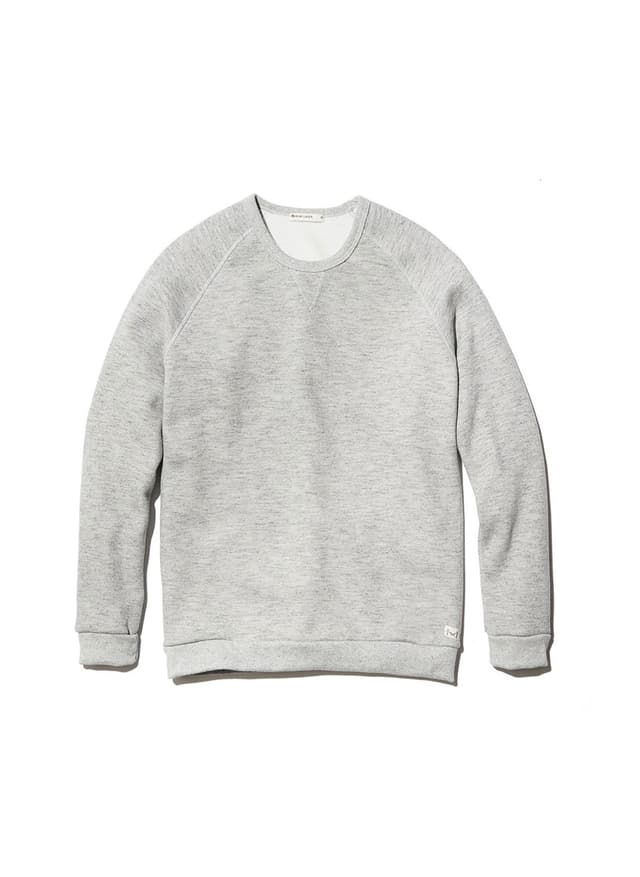 Marine Layer Men's Sherpa Crew Sweatshirt - Light Grey LG