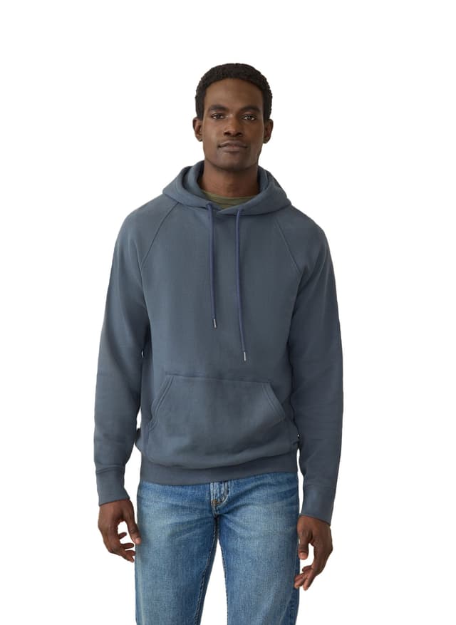 Faherty Men's High Standard Fleece Hoodie - Navy LG