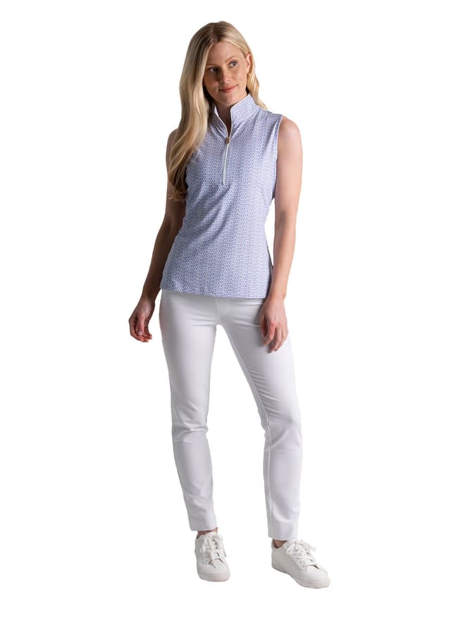 Fairway & Greene Women's Gwen Sleeveless Polo - Purple LG