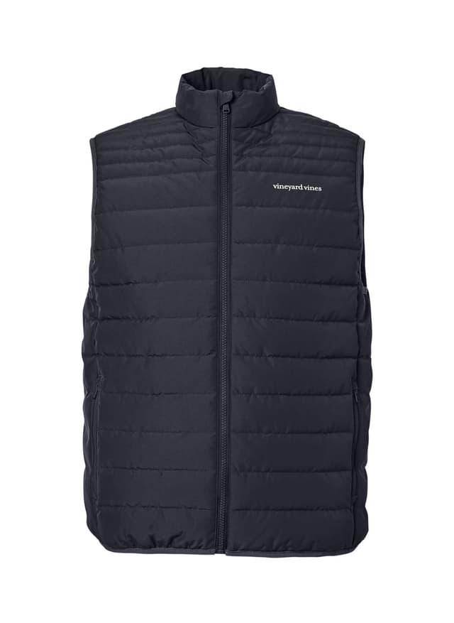 Vineyard Vines Men's Mountain Weekend Puffer Vest - Black LG