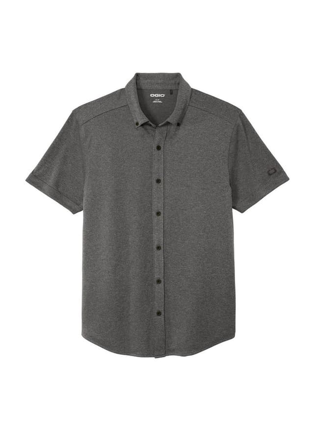 OGIO Men's Gravitate Full-Button Polo - Light Grey 3XL