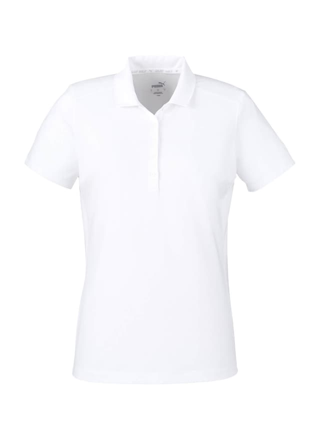 PUMA Women's Bandon Polo - White LG