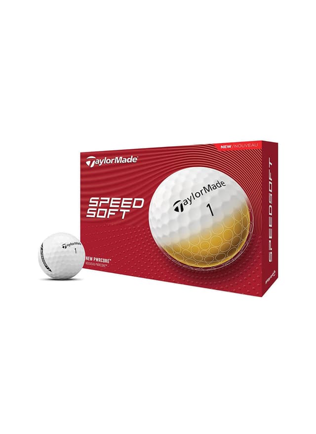 TaylorMade SpeedSoft Golf Balls - White MISC