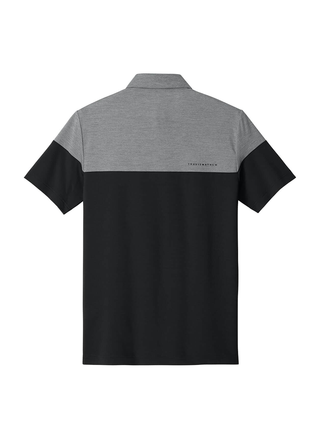 TravisMathew Men's Onward Colorblock Polo - Light Grey 3XL