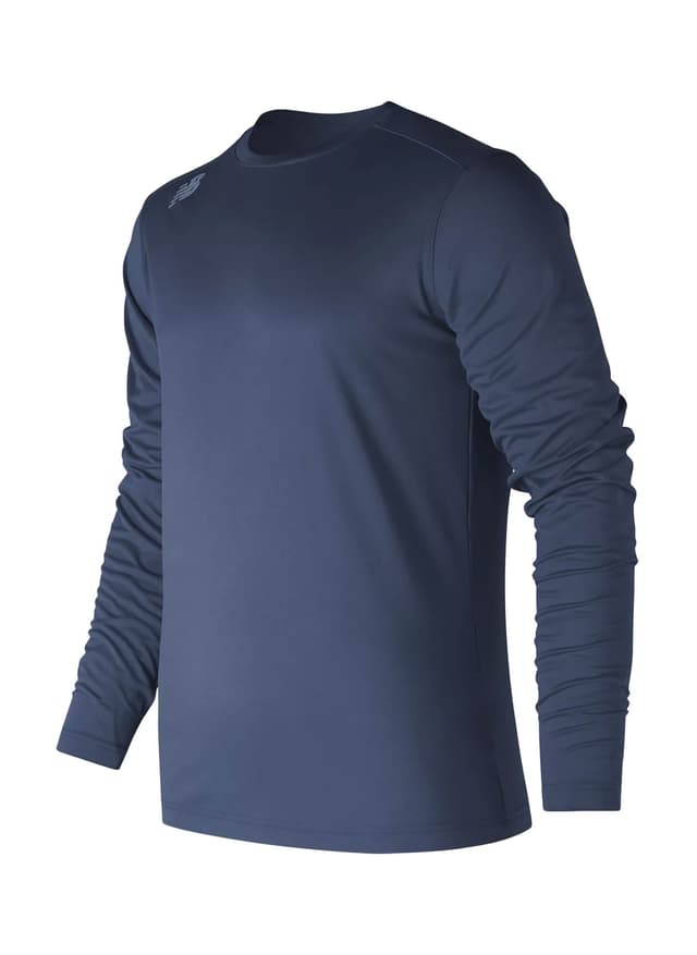 New Balance Men's Long Sleeve Tech T-Shirt - Navy 3XL