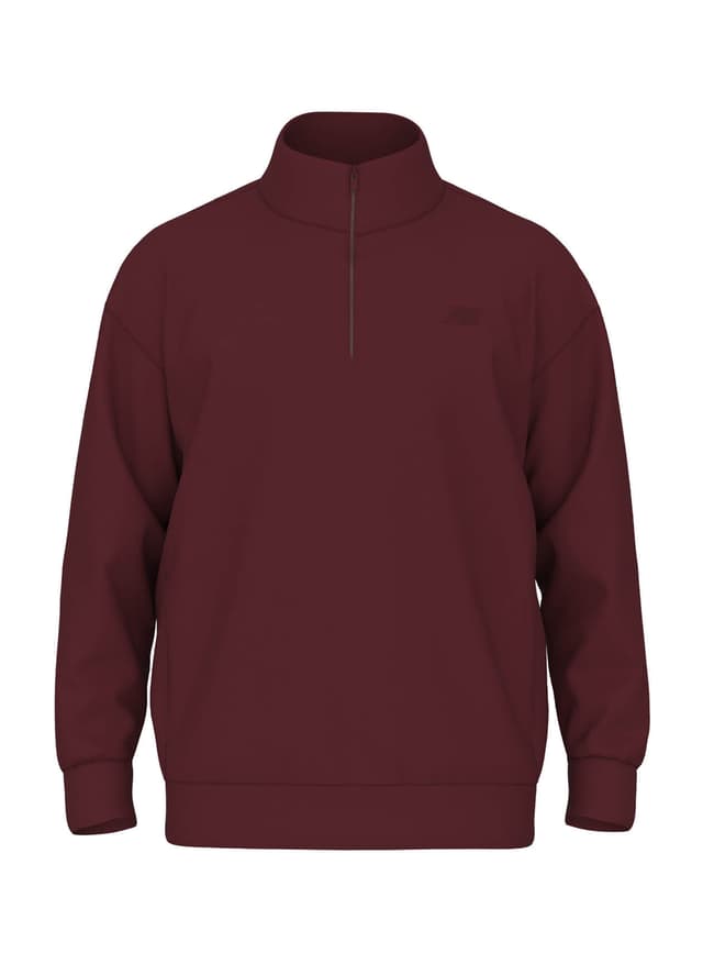 New Balance Men's Team Athletics Fleece Half Zip - Red 3XL