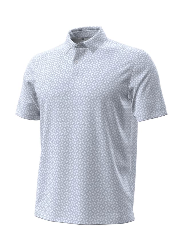 Under Armour Men's T2 Green Heartbeat Print Polo - White LG