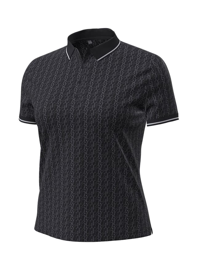 Under Armour Women's Drive Scroll Jacquard Polo - Black LG