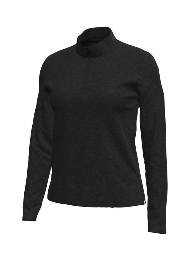 Under Armour Women's Aura Heather Quarter-Zip - Black LG