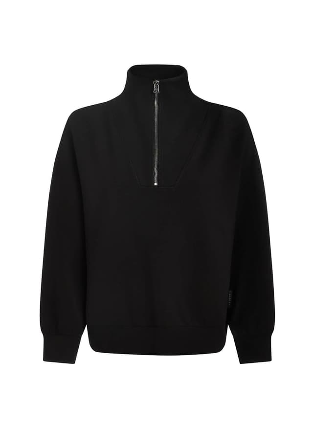 Varley Women's Hawley Half-Zip Sweat - Black LG