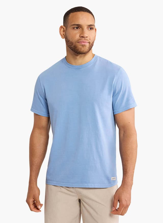 Fair Harbor Men's Saltaire Tee - Cyan LG