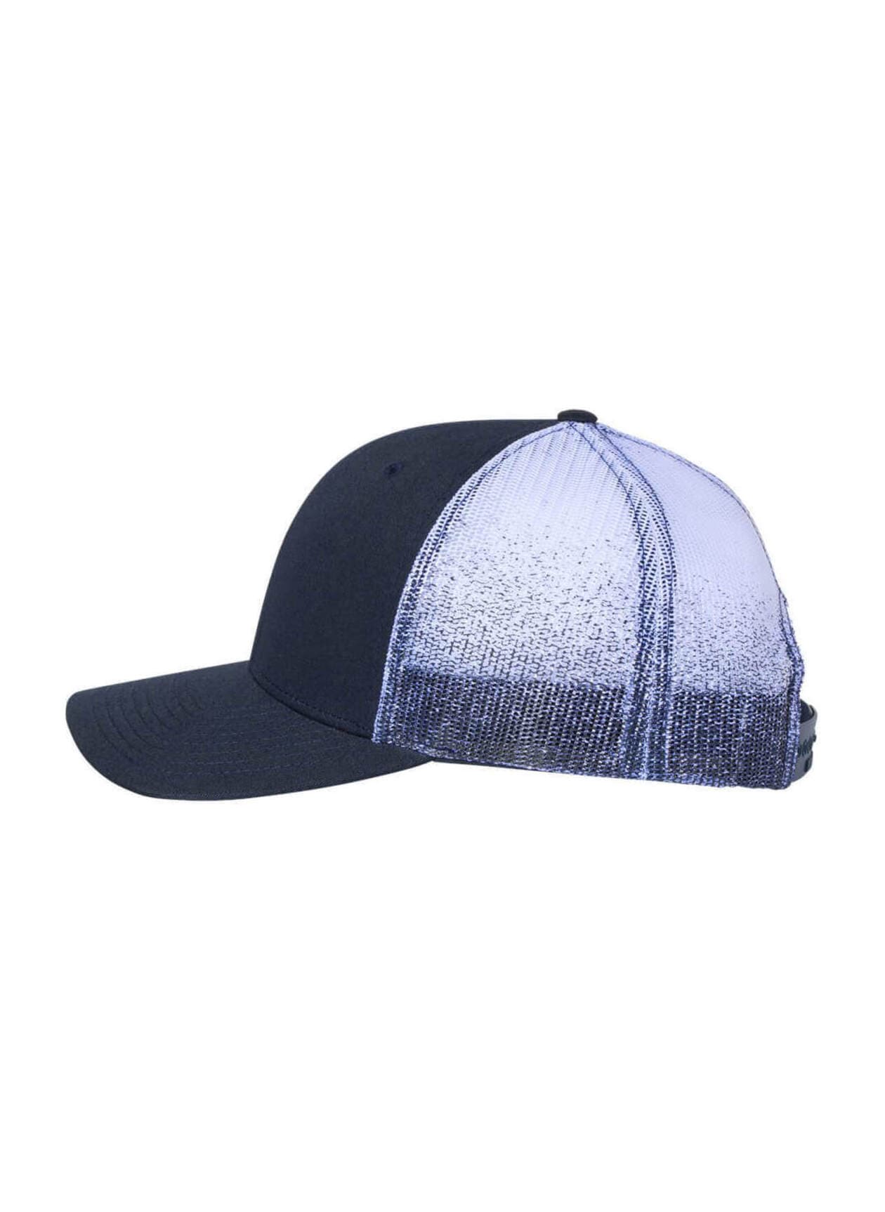 Richardson Printed Mesh-Back Trucker Hat - Navy / Navy MISC