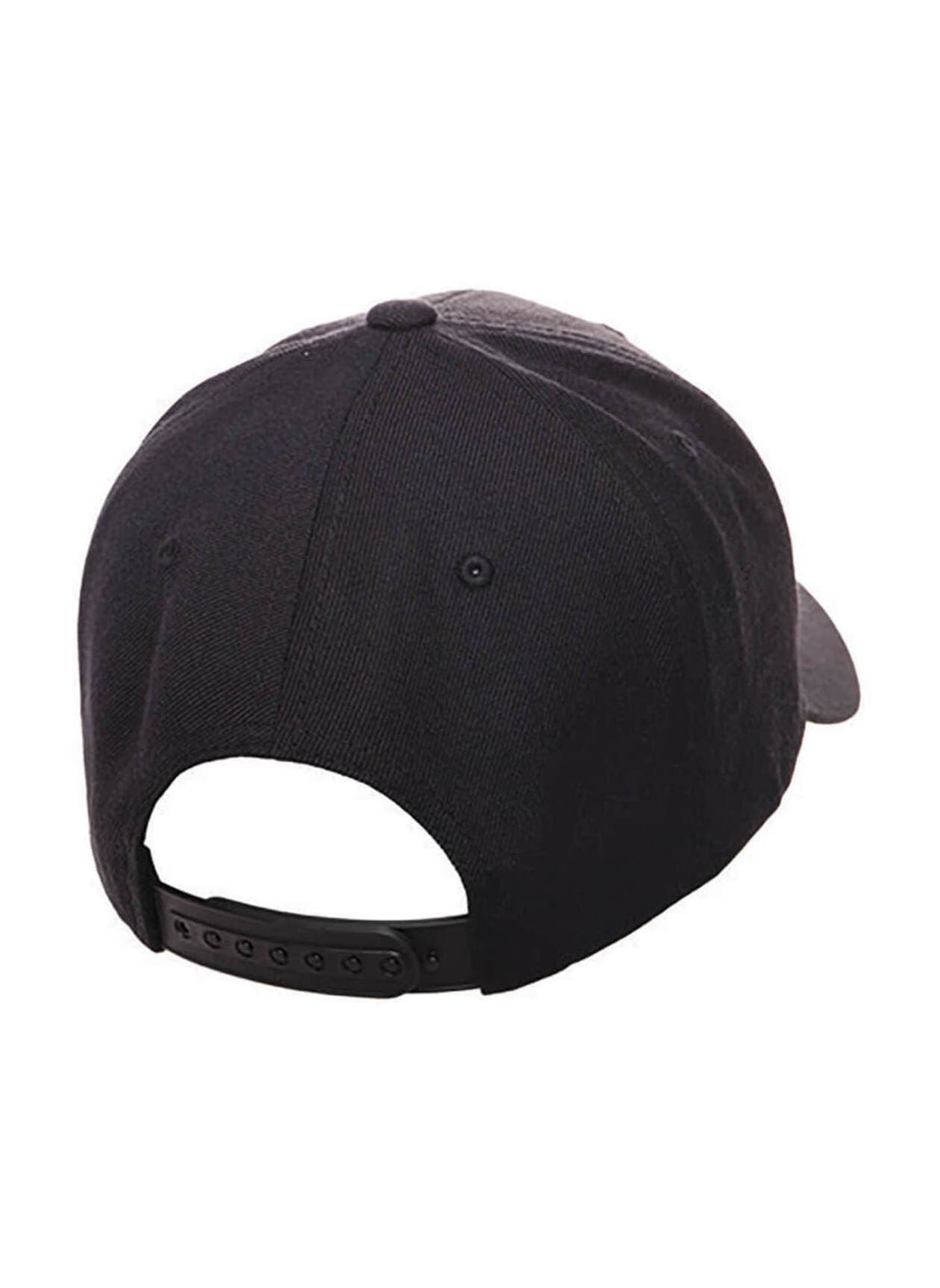 Yupoong Premium Curved Visor Snapback Hat - Black MISC