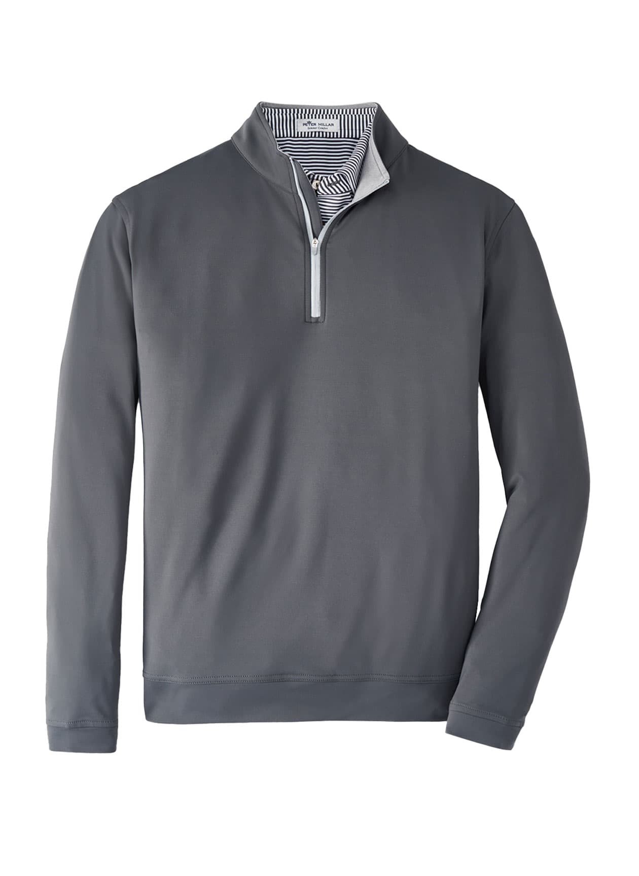 Peter Millar Men's Perth Performance Quarter-Zip - Dark Grey 3XL
